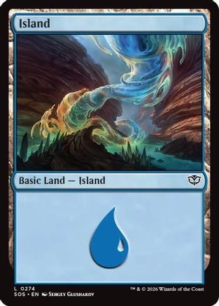 Island (SOS-274) [Secrets of Strixhaven] Foil