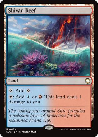 Shivan Reef (SOC-404) [Commander: Secrets of Strixhaven]