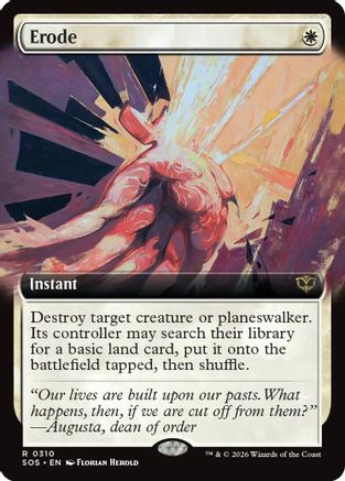 Erode (Extended Art) (SOS-310) [Secrets of Strixhaven] Foil
