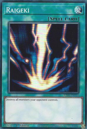 Raigeki (Super Rare) (RA05-EN110) - Rarity Collection 5 1st Edition