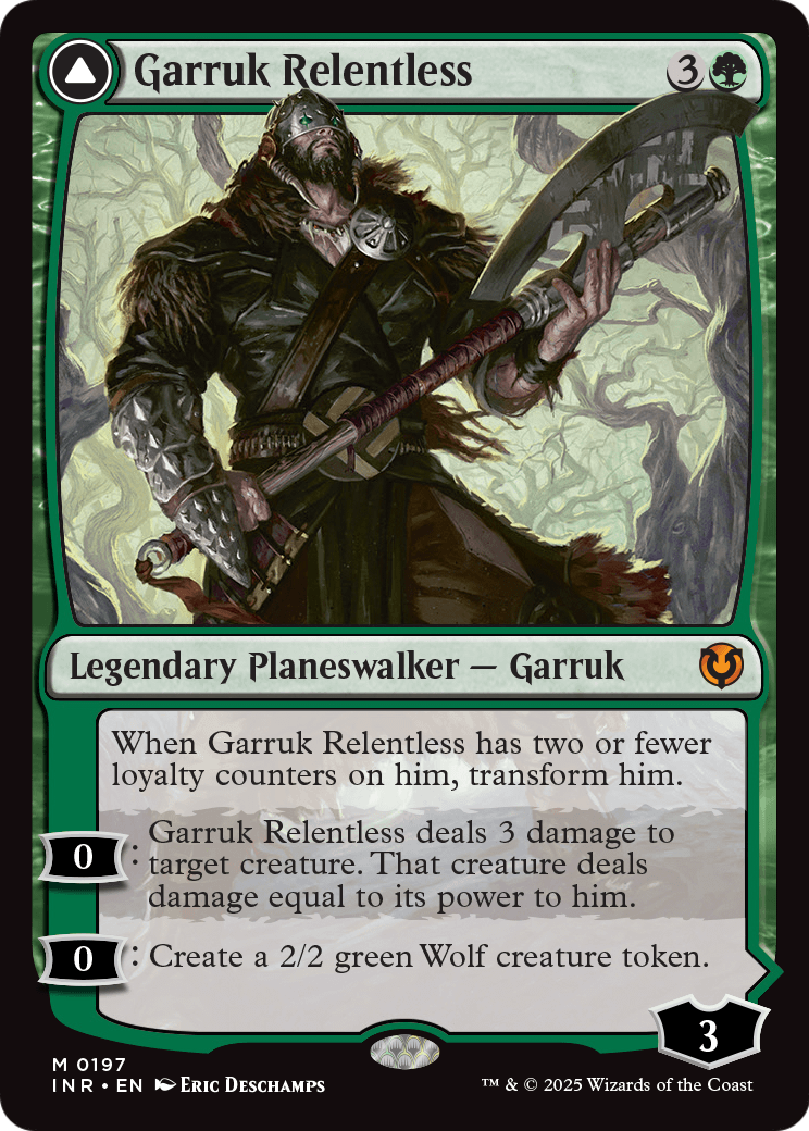 Garruk Relentless (INR-197) [Innistrad Remastered] Foil