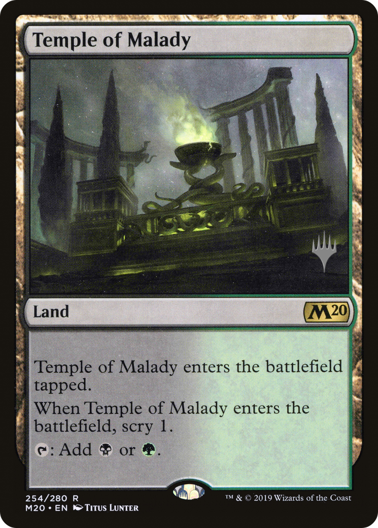 Temple of Malady (PPM20-254) [Promo Pack: Core Set 2020 Promos]
