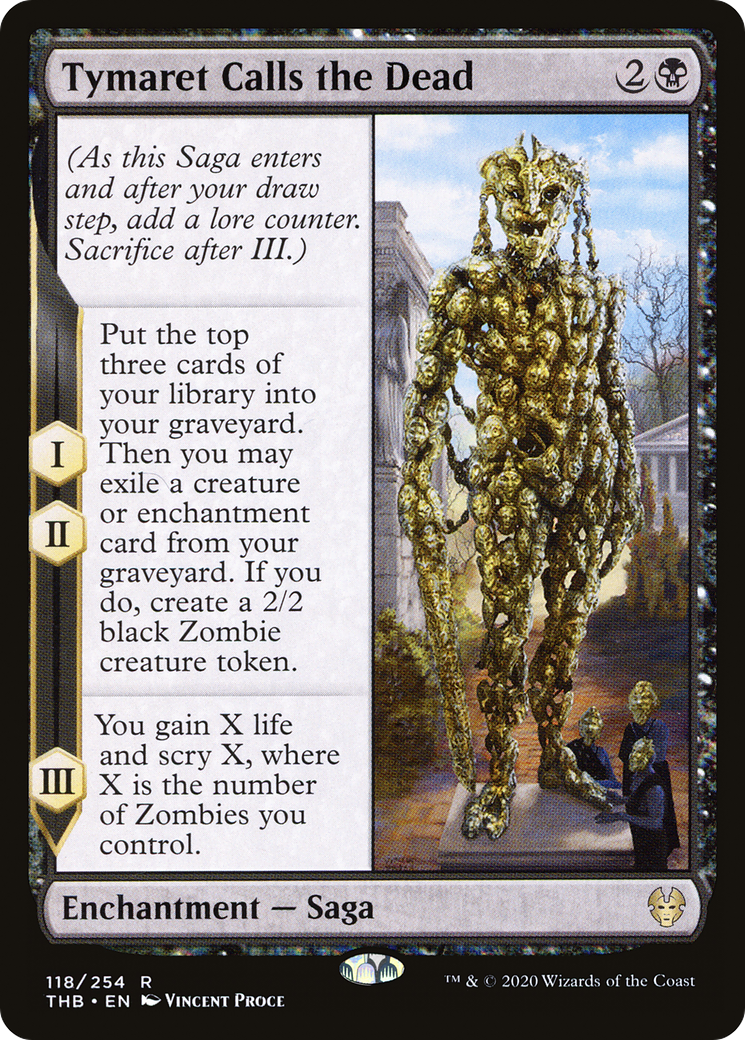 Tymaret Calls the Dead (THB-118) [Theros Beyond Death] Foil
