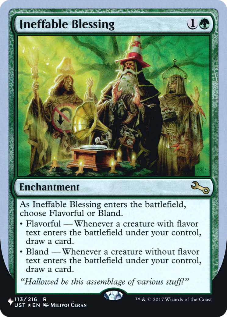 Ineffable Blessing (A) (LIST-113/216) [The List (Unfinity Foil Edition)] Foil