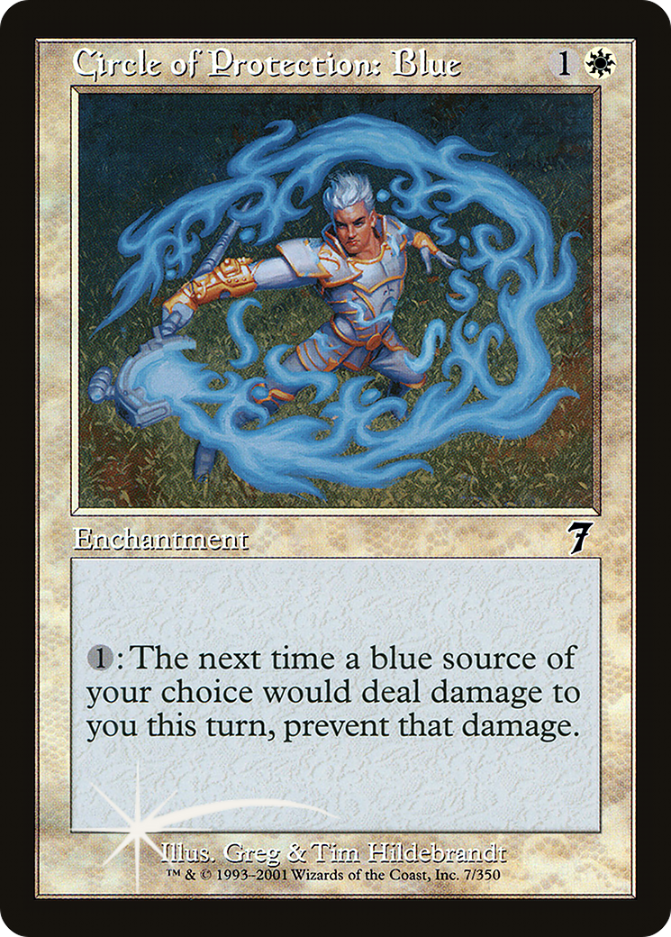Circle of Protection: Blue (7ED-007) [7th Edition]