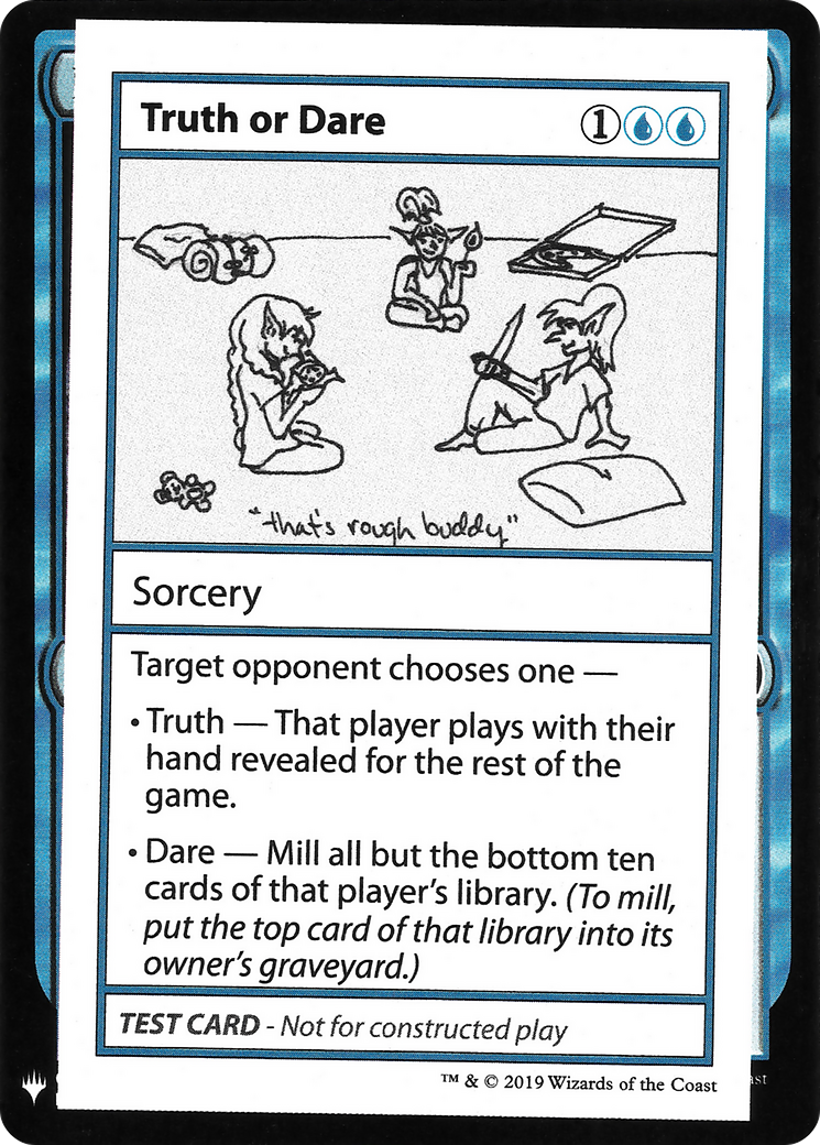 Truth or Dare [Mystery Booster Playtest Cards 2019]