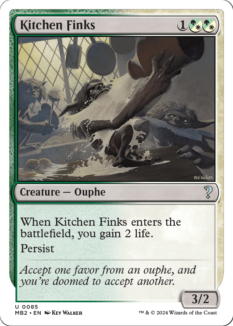 Kitchen Finks (White Border) (MB2-085) [Mystery Booster 2]