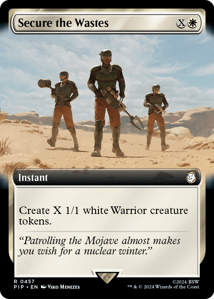 Secure the Wastes (Extended Art) (PIP-457) [Fallout] Foil