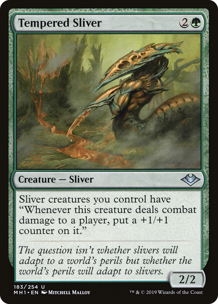 Tempered Sliver (MH1-183) [Modern Horizons] Foil