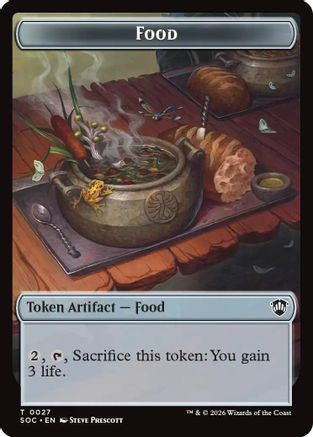 Food // Frog Lizard Double-Sided Token (SOC-27 // 16) [Commander: Secrets of Strixhaven]