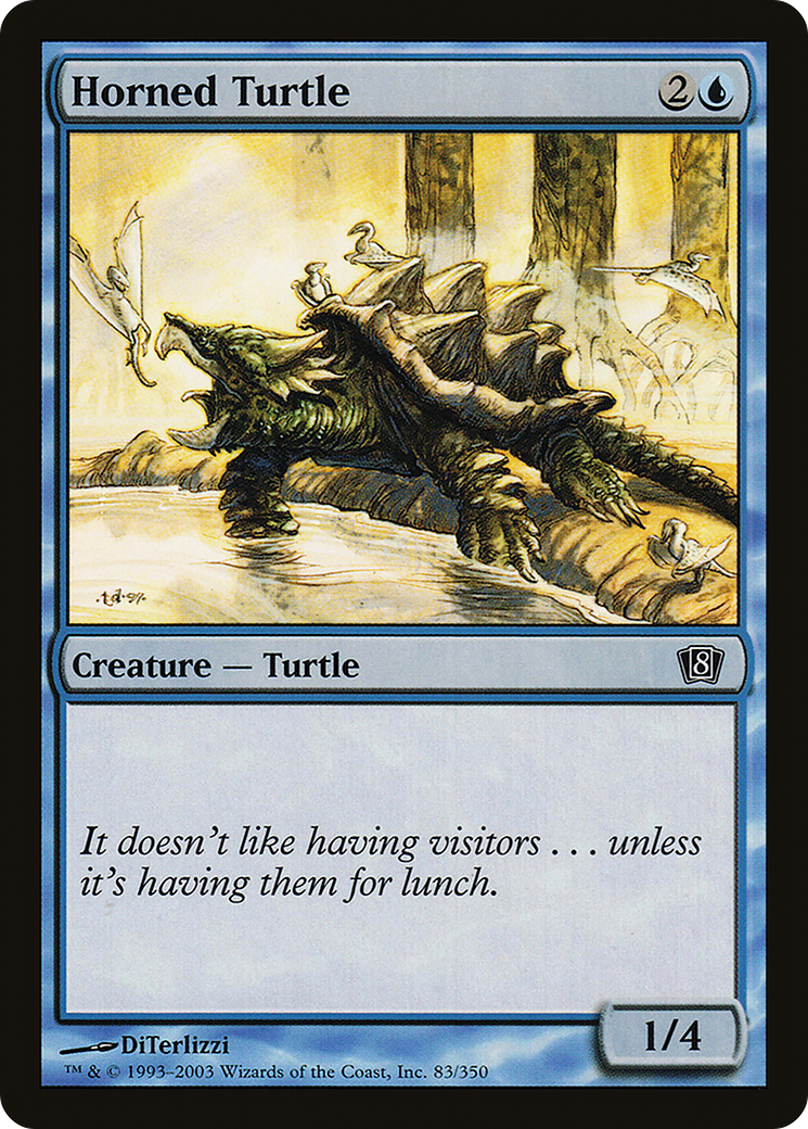 Horned Turtle (8ED-083) [8th Edition]