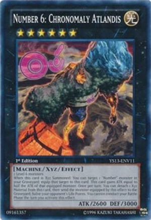 Number 6: Chronomaly Atlandis (Common) (YS13-ENV11) - Super Starter: V for Victory Power-Up Pack Unlimited
