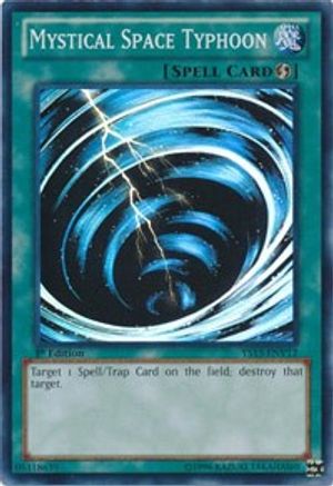 Mystical Space Typhoon (Super Rare) (YS13-ENV12) - Super Starter: V for Victory Power-Up Pack Unlimited