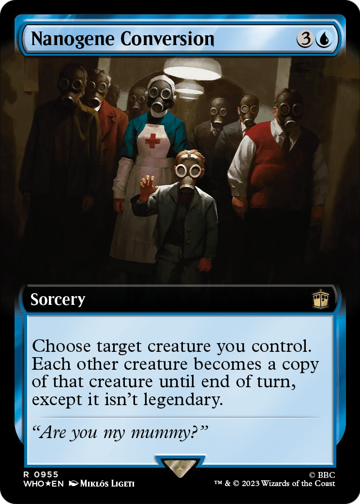 Nanogene Conversion (Extended Art) (Surge Foil) (WHO-955) [Doctor Who] Foil