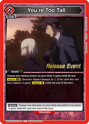 You're Too Tall (UEPR/TKG-1-098) - UE18BT Tokyo Ghoul Release Event Cards