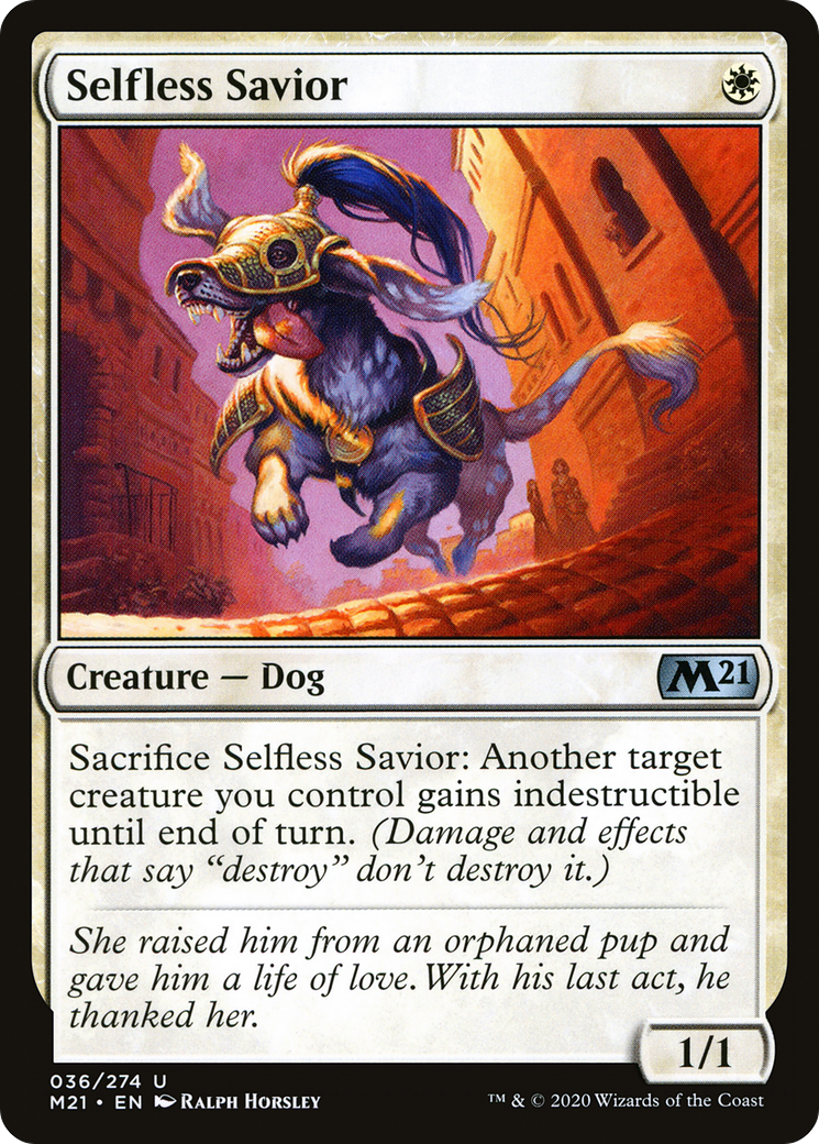 Selfless Savior (M21-036) [Core Set 2021] Foil