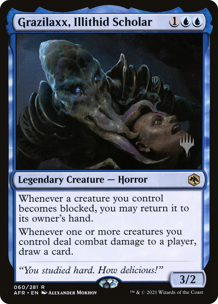 Grazilaxx, Illithid Scholar (PPAFR-060) [Promo Pack: Adventures in the Forgotten Realms Promos] Foil