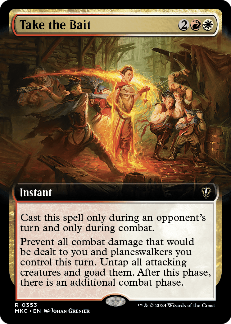 Take the Bait (Extended Art) (MKC-353) [Murders at Karlov Manor Commander]