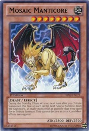 Mosaic Manticore (Rare) (BP02-EN073) - Battle Pack 2: War of the Giants Unlimited
