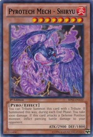 Pyrotech Mech - Shiryu (Rare) (BP02-EN122) - Battle Pack 2: War of the Giants Unlimited