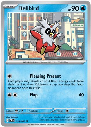 Delibird (018/086) [ME04 Chaos Rising] - Uncommon