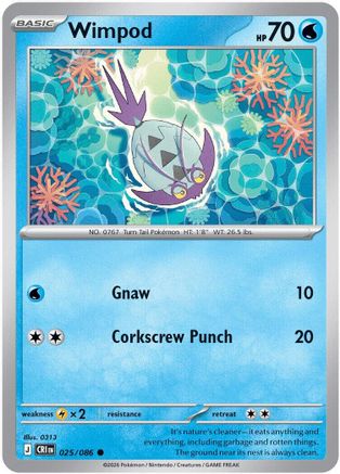 Wimpod (025/086) [ME04 Chaos Rising] Reverse Holofoil - Common