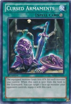 Cursed Armaments (Common) (BP02-EN159) - Battle Pack 2: War of the Giants Unlimited