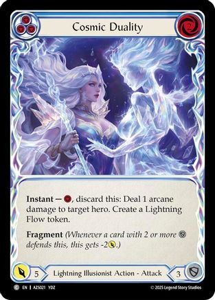Cosmic Duality (Blue) (AZS021) - Armory Deck: Zyggy Rainbow Foil