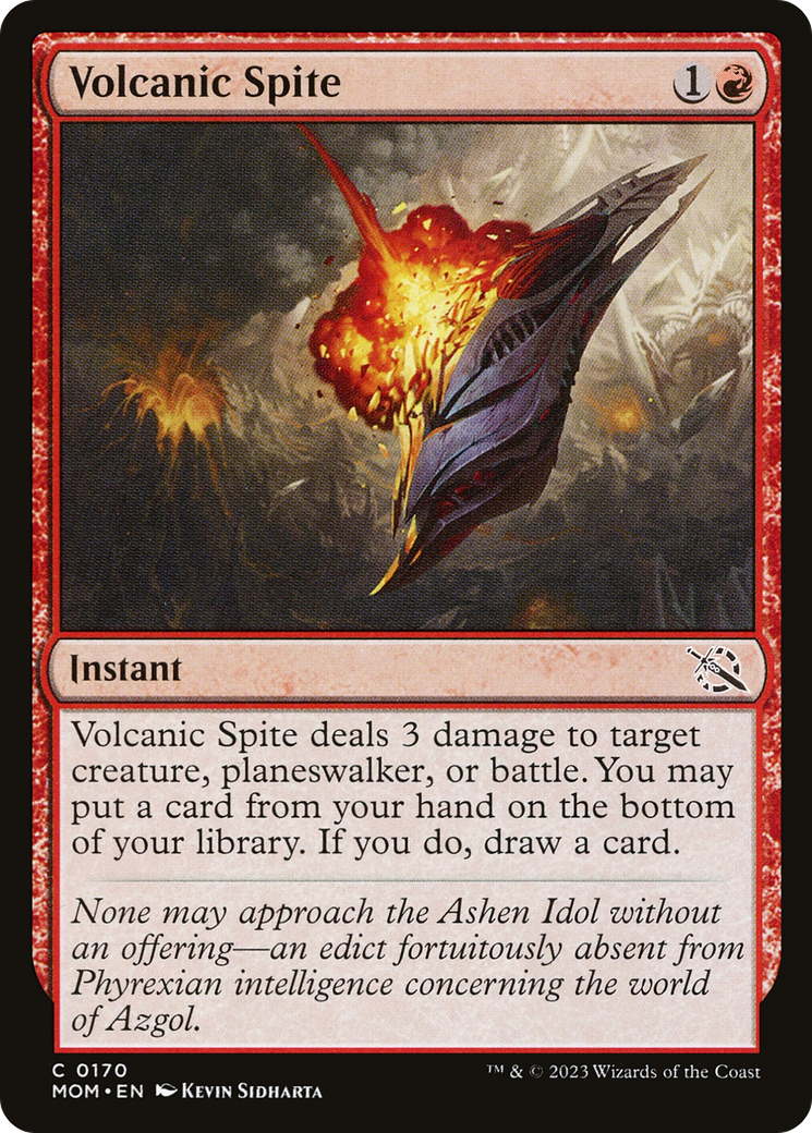 Volcanic Spite (MOM-170) [March of the Machine] Foil