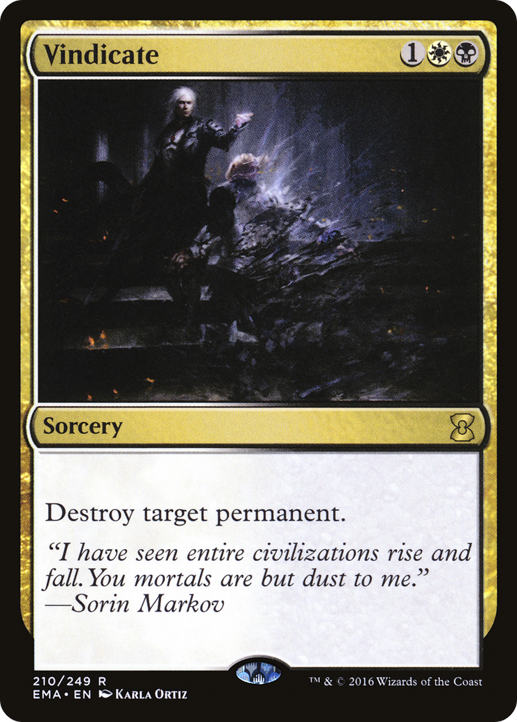 Vindicate (EMA-210) [Eternal Masters] Foil