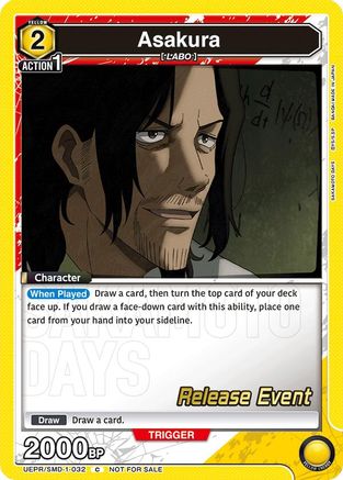 Asakura (032) (UE19BT/SMD-1-032) - UE19BT SAKAMOTO DAYS Release Event Cards