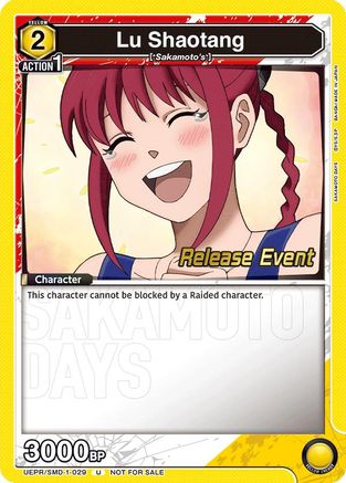 Lu Shaotang (029) (UE19BT/SMD-1-029) - UE19BT SAKAMOTO DAYS Release Event Cards