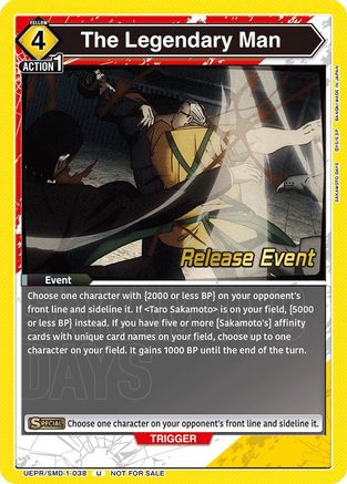 The Legendary Man (UE19BT/SMD-1-038) - UE19BT SAKAMOTO DAYS Release Event Cards