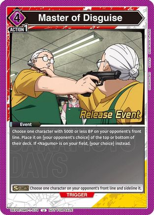 Master of Disguise (UE19BT/SMD-1-079) - UE19BT SAKAMOTO DAYS Release Event Cards
