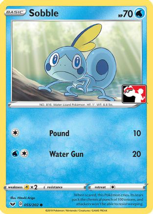 Sobble (Library Exclusive) (055/202) [Miscellaneous Cards & Products] Reverse Holofoil - Common