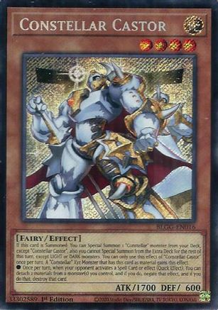 Constellar Castor (Secret Rare) (BLGG-EN016) - Battles of Legend: Glorious Gallery 1st Edition