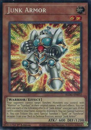 Junk Armor (Secret Rare) (BLGG-EN032) - Battles of Legend: Glorious Gallery 1st Edition