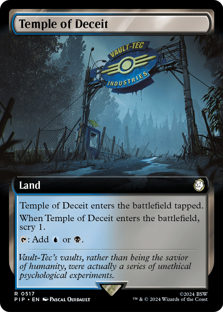 Temple of Deceit (Extended Art) (PIP-517) [Fallout] Foil