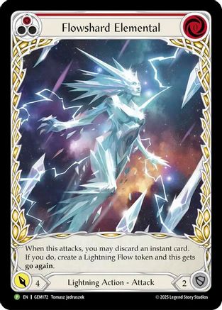 Flowshard Elemental (Red) (GEM172) - Gem Pack 5 Rainbow Foil