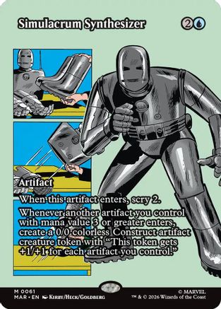Simulacrum Synthesizer (Borderless) (MAR-061) [Marvel Universe Eternal-Legal]