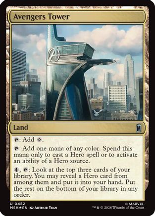 Avengers Tower (Surge Foil) (MSH-452) [Marvel Super Heroes] Foil