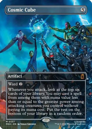 Cosmic Cube (Borderless) (MSH-337) [Marvel Super Heroes] Foil
