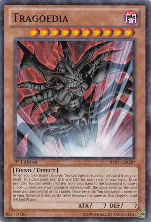 Tragoedia (Starfoil) (Starfoil Rare) (BP01-EN020) - Battle Pack: Epic Dawn 1st Edition