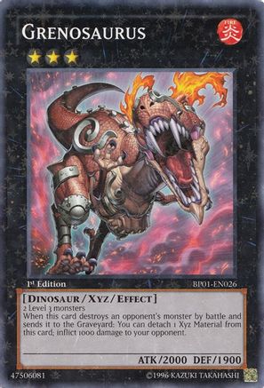 Grenosaurus (Starfoil) (Starfoil Rare) (BP01-EN026) - Battle Pack: Epic Dawn Unlimited