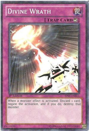 Divine Wrath (Starfoil) (Starfoil Rare) (BP01-EN054) - Battle Pack: Epic Dawn 1st Edition