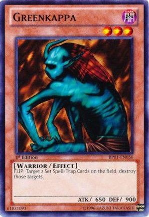 Greenkappa (Starfoil) (Starfoil Rare) (BP01-EN056) - Battle Pack: Epic Dawn 1st Edition