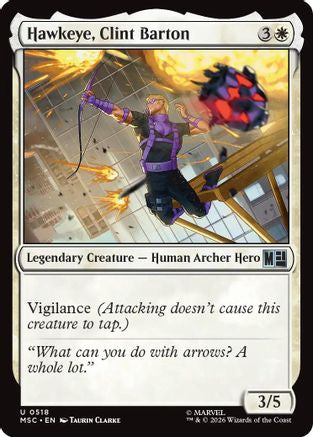 Hawkeye, Clint Barton (MSC-518) [Commander: Marvel Super Heroes] Foil