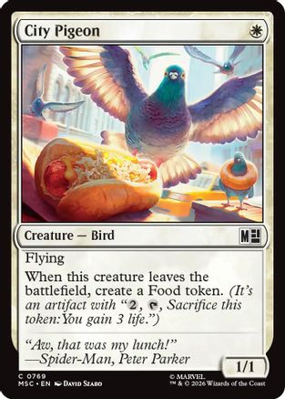 City Pigeon (MSC-769) [Commander: Marvel Super Heroes] Foil