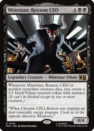 Minotaur, Roxxon CEO (MSC-539) [Commander: Marvel Super Heroes]
