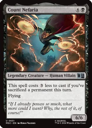 Count Nefaria (MSC-651) [Commander: Marvel Super Heroes]